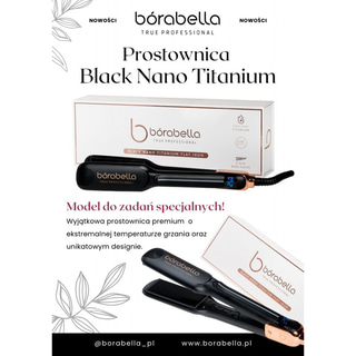 Inoar black nano titanium prostownica do włosów profesjonalna